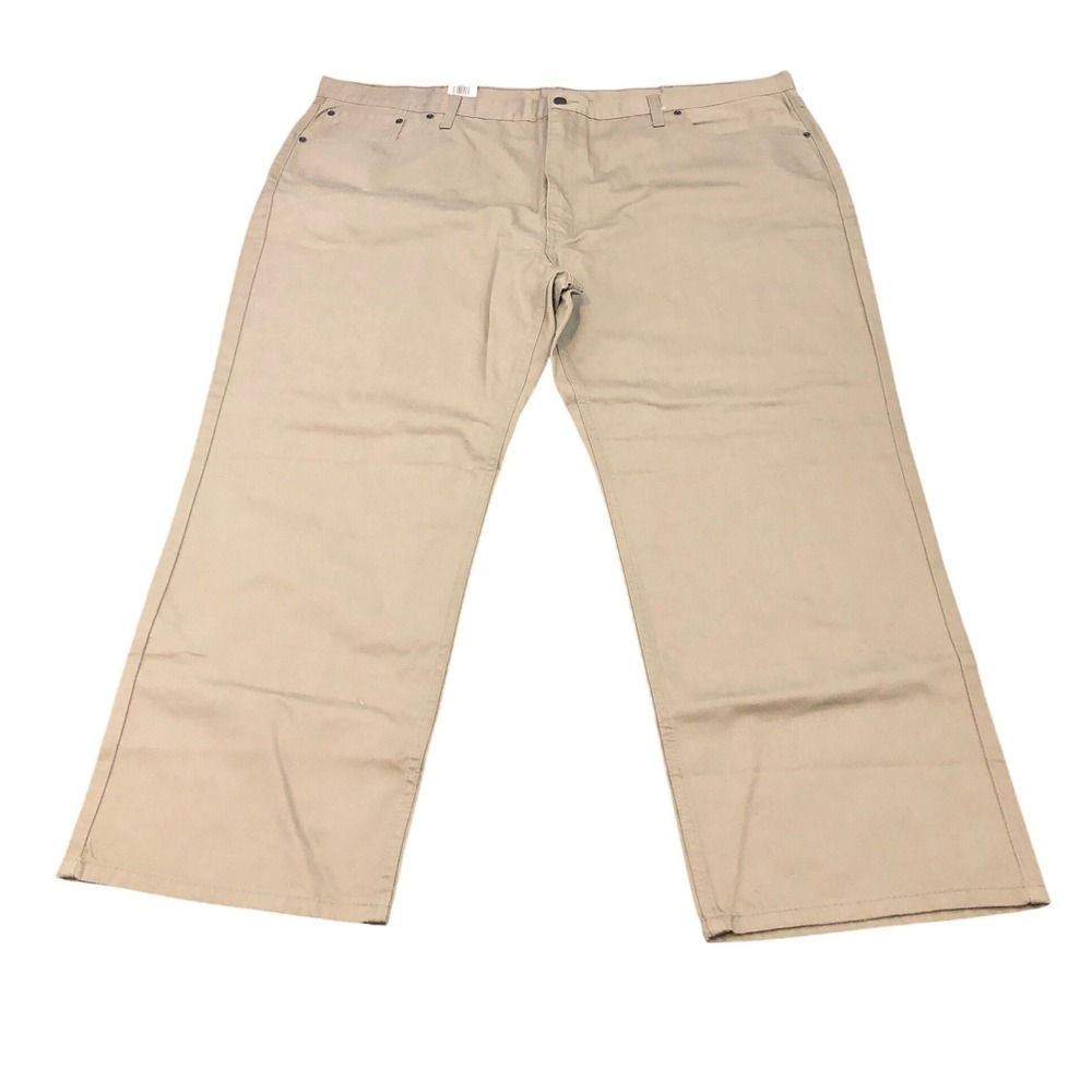 Levi's 559 Relaxed Straight Pants Mens 50x29 Tan Khaki Big & Tall Cotton New‎